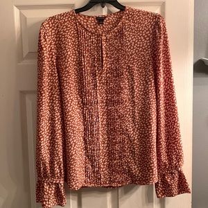Like new Ann Taylor blouse, size medium, tan brown animal print. EUC. Gorgeous!